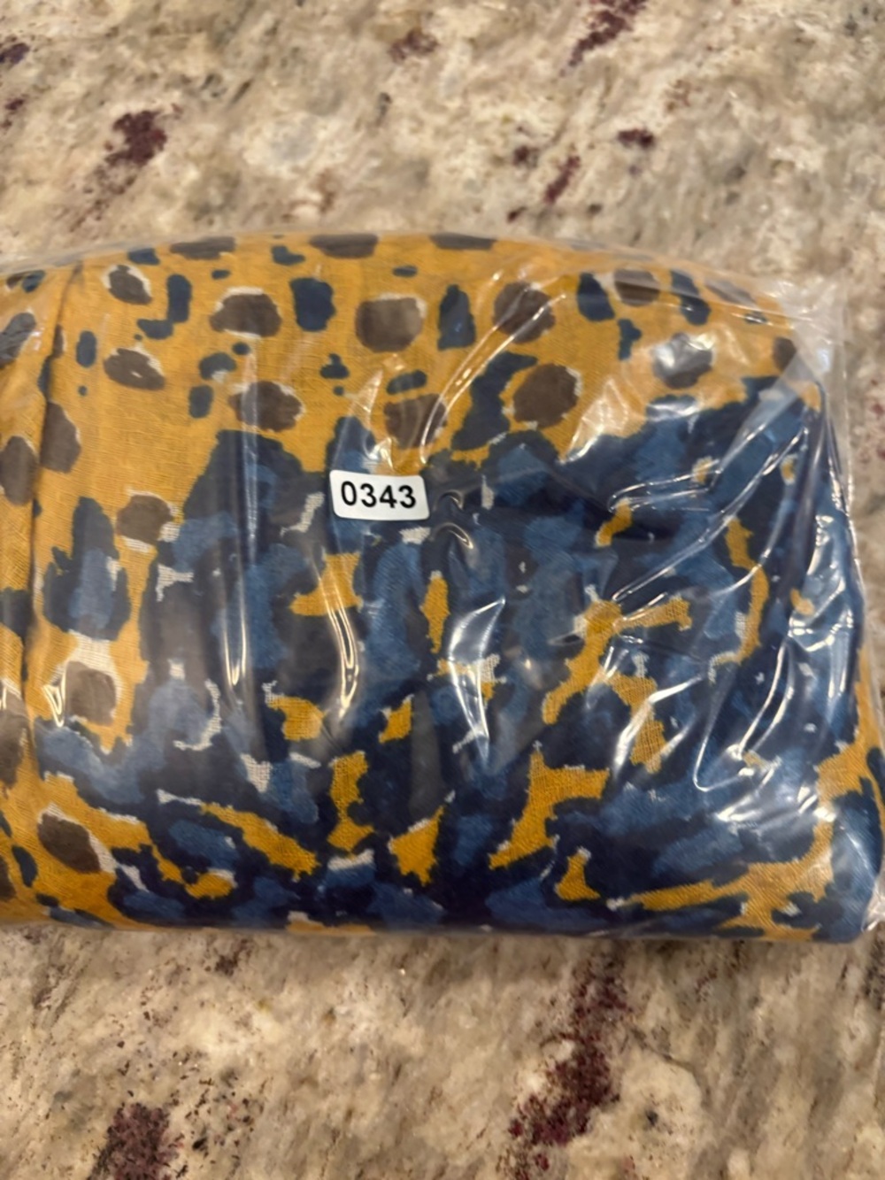 Light Blue & Yellow Leopard Open-Front Women’s Sweater Kimono - Picture 6 of 6